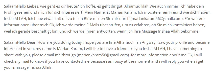 Nachricht